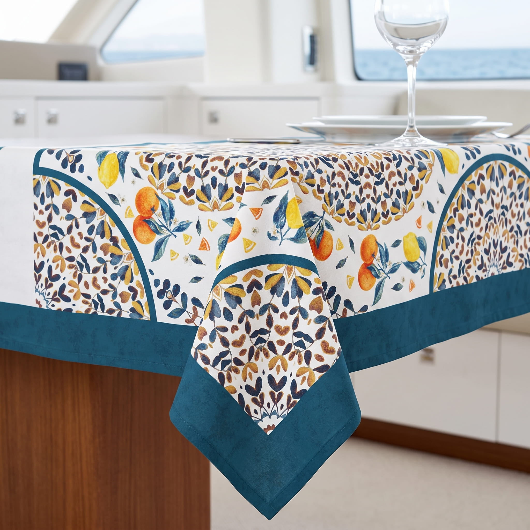 Amalfi Lemon Mandala Tablecloth