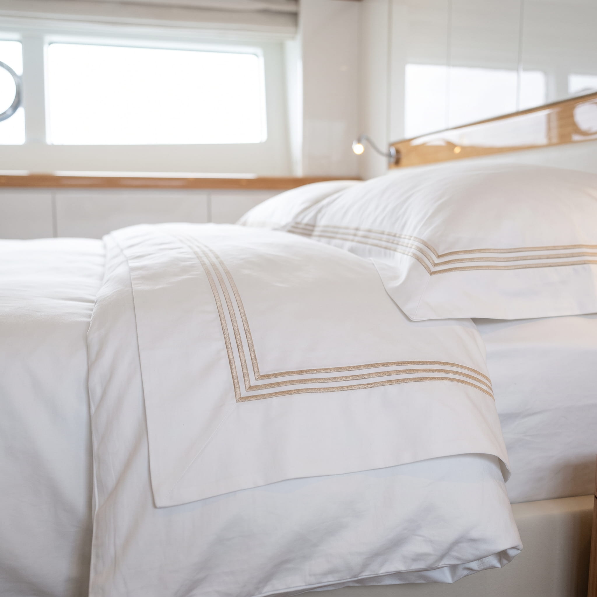 Triple Line Sateen Sheet Set