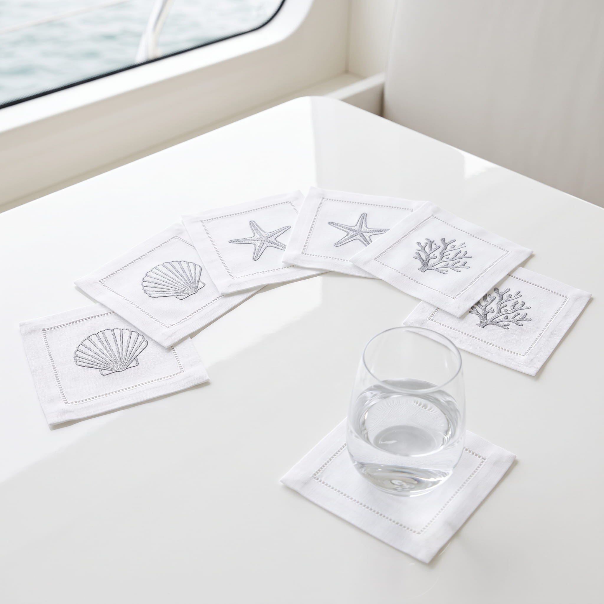 Embroidered Coasters