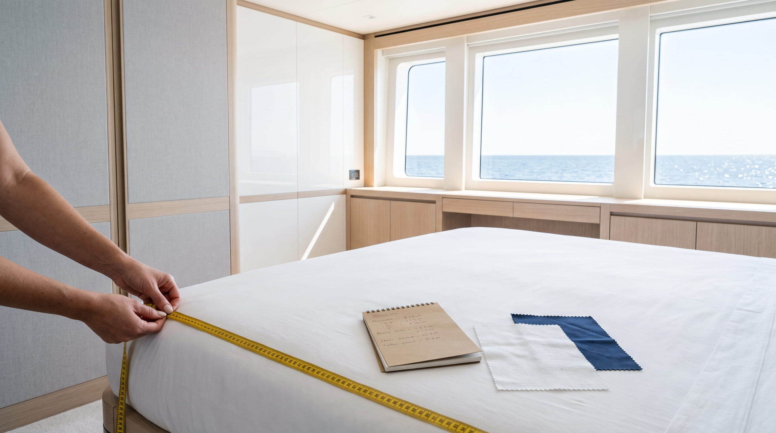 custom yacht bedding